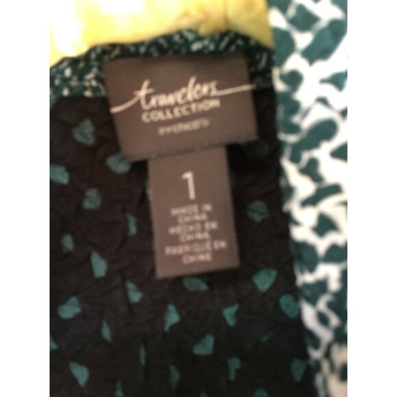 Travelers Chico's Size 1 Shawl Collar Cardigan Sweater Crinkle Knit Lightweight - Picture 5 of 9